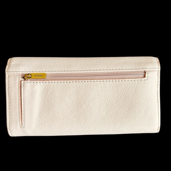 Fossil Pink Leather Women's Wallet / Clutch/ Organizer - Picture 2 of 16